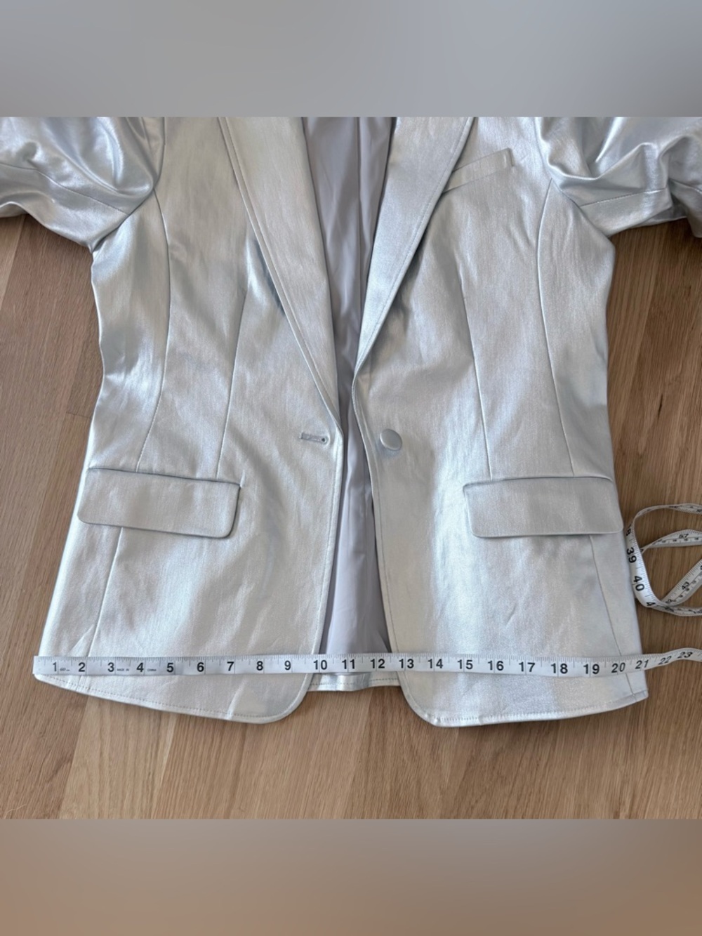 Cinq à Sept Khloe Metallic Foiled Blazer NWOT - Picture 8 of 9